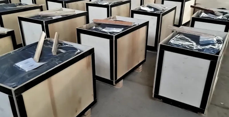 Livraison ! Shunhang Machine expédie plus de 100 compacteurs à plaques à essence à Janpan